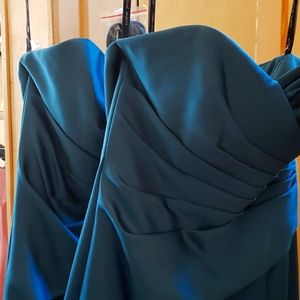 Satin bridesmaid dresses